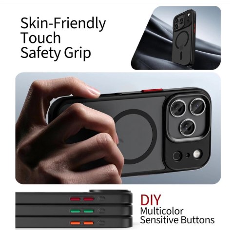 Etui Tech-Protect MagMat XT 4-set MagSafe na iPhone 17 Pro - czarny mat