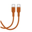 Kabel Puro ICON USB-C - USB-C 1,5m - pomarańczowy