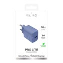 Ładowarka sieciowa Puro Pro Lite 30W USB-C - niebieska