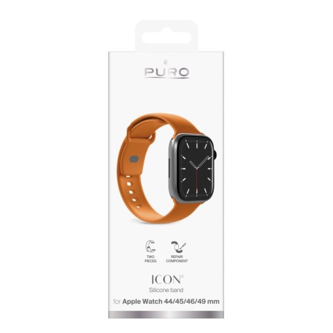 Pasek Puro Icon na Apple Watch 44/45/46/49mm - pomarańczowy