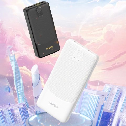 Powerbank Dudao K10 10000mAh 2.4A 2 x USB-A - biały