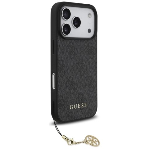 Etui Guess 4G Charms Collection MagSafe na iPhone 17 Pro - czarne