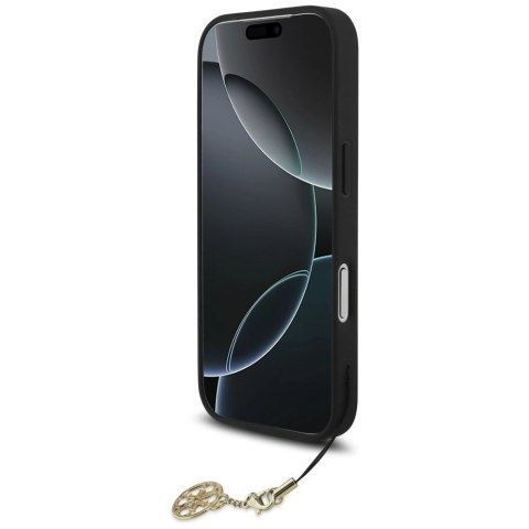 Etui Guess 4G Charms Collection MagSafe na iPhone 17 Pro - czarne