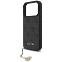 Etui Guess 4G Charms Collection MagSafe na iPhone 17 Pro - czarne