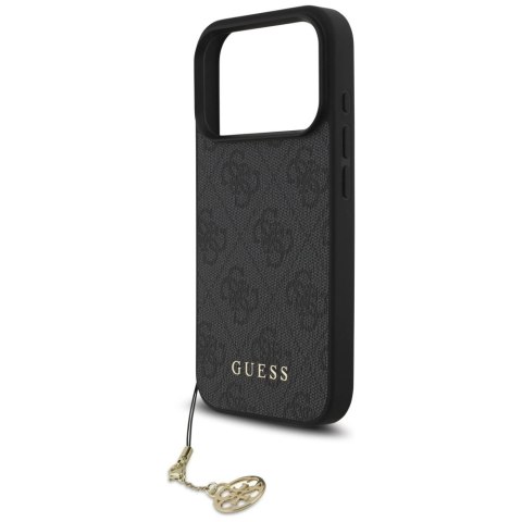 Etui Guess 4G Charms Collection MagSafe na iPhone 17 Pro - czarne