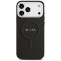 Etui Guess Classic Logo MagSafe na iPhone 17 Pro Max - czarne
