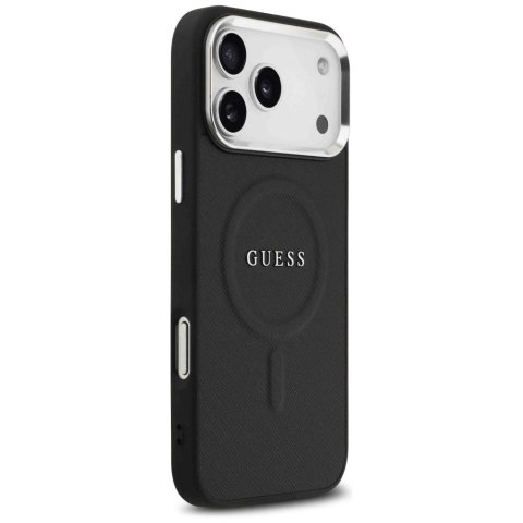 Etui Guess Classic Logo MagSafe na iPhone 17 Pro Max - czarne