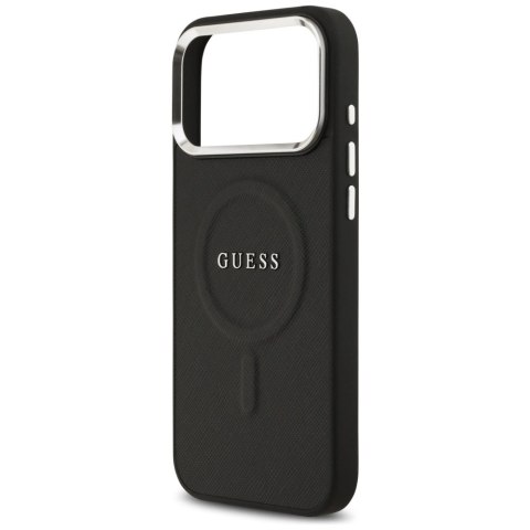 Etui Guess Classic Logo MagSafe na iPhone 17 Pro Max - czarne