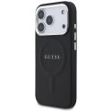 Etui Guess Classic Logo MagSafe na iPhone 17 Pro - czarne
