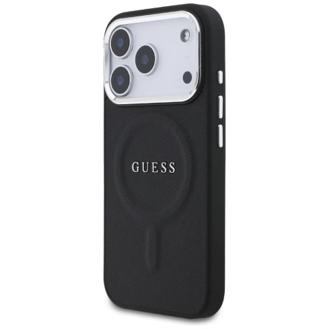 Etui Guess Classic Logo MagSafe na iPhone 17 Pro - czarne