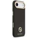 Etui Guess Grained Strass Logo MagSafe na iPhone Air - czarne