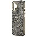 Etui Guess Python Pattern MagSafe na iPhone 17 - czarne
