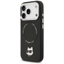 Etui Karl Lagerfeld Choupette Pin MagSafe do iPhone 17 Pro Max - czarne
