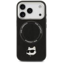 Etui Karl Lagerfeld Choupette Pin MagSafe do iPhone 17 Pro Max - czarne