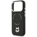 Etui Karl Lagerfeld Choupette Pin MagSafe do iPhone 17 Pro - czarne