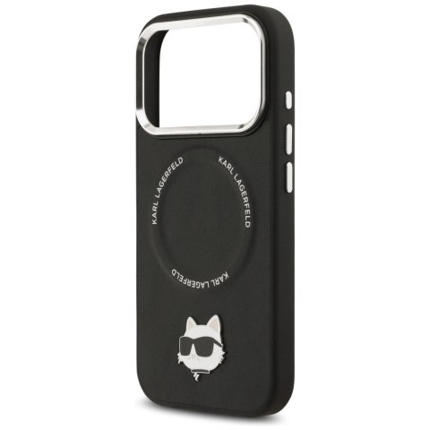 Etui Karl Lagerfeld Choupette Pin MagSafe do iPhone 17 Pro - czarne