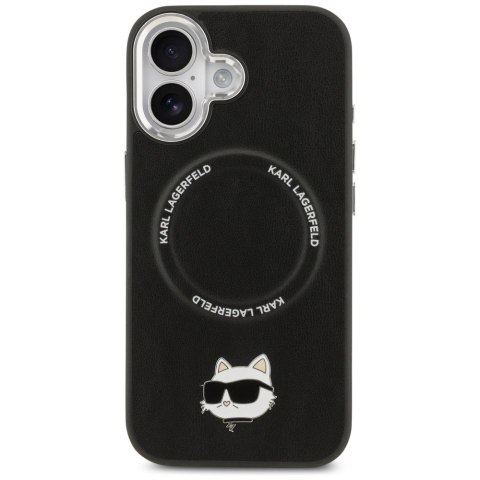 Etui Karl Lagerfeld Choupette Pin MagSafe do iPhone 17 - czarne