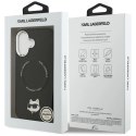 Etui Karl Lagerfeld Choupette Pin MagSafe do iPhone 17 - czarne