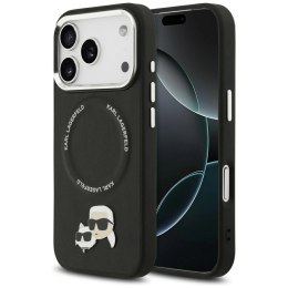 Etui Karl Lagerfeld Karl & Choupette Pins MagSafe do iPhone 17 Pro - czarne