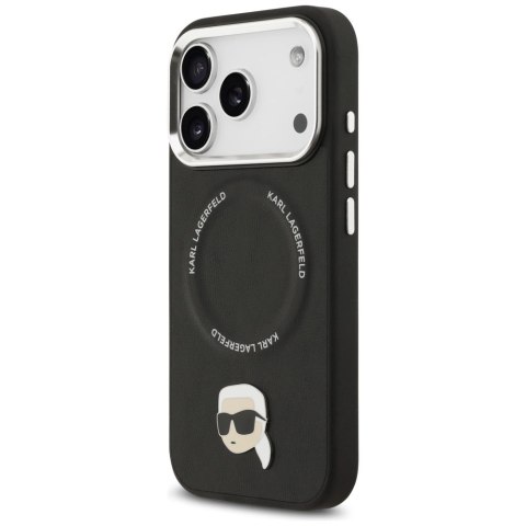 Etui Karl Lagerfeld Karl Pin MagSafe do iPhone 17 Pro - czarne