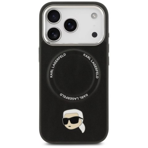 Etui Karl Lagerfeld Karl Pin MagSafe do iPhone 17 Pro - czarne