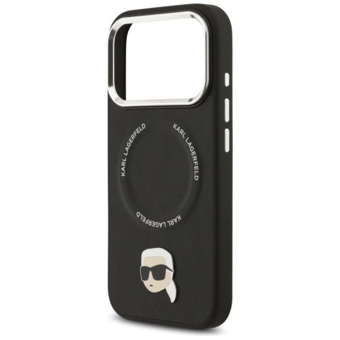 Etui Karl Lagerfeld Karl Pin MagSafe do iPhone 17 Pro - czarne