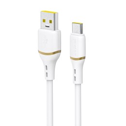 Kabel Dudao L25T USB-A - USB-C silikonowy 5A 1m - biały
