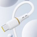 Kabel Dudao L25T USB-A - USB-C silikonowy 5A 1m - biały