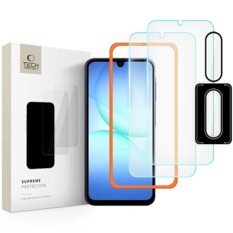 Szkło hartowane Tech-Protect Supreme Easy 3-pack na Samsung Galaxy A17 4G / 5G