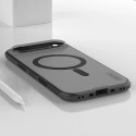 Etui Nillkin Super Frosted Shield Pro kompatybilne z MagSafe na iPhone 17 Air - przezroczyste czarne