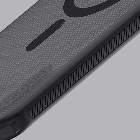 Etui Nillkin Super Frosted Shield Pro kompatybilne z MagSafe na iPhone 17 Air - przezroczyste czarne