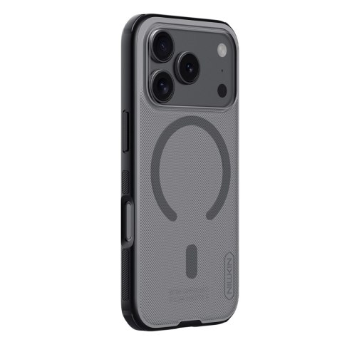 Etui Nillkin Super Frosted Shield Pro kompatybilne z MagSafe na iPhone 17 Pro - przezroczyste czarne