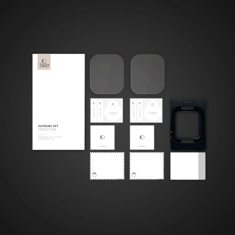 Folia hydrożelowa Tech-Protect Supreme Set 2-pack na Apple Watch 10 42 mm - przezroczysta