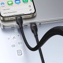 Kabel 3w1 Baseus Flash Series 3 100W USB-C - USB-C+USB-C+Lightning 1,5m + 3 x 0,25 m - czarny