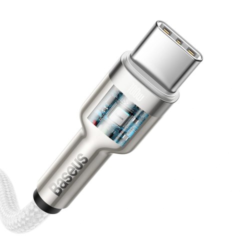 Kabel Baseus Cafule Metal 100W USB-C - USB-C 2m - biały