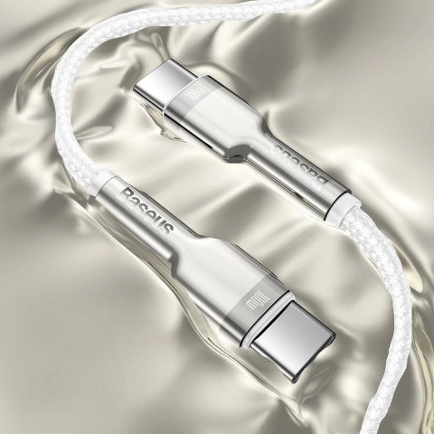 Kabel Baseus Cafule Metal 100W USB-C - USB-C 2m - biały