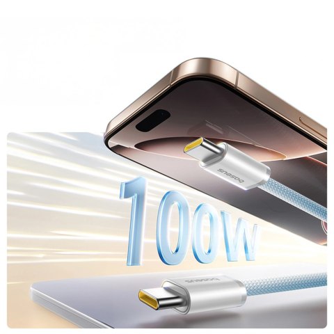 Kabel Baseus Dynamic 4 Pro 100W USB-C - USB-C 1m - niebieski