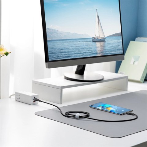 Kabel Baseus Pudding Series USB-C - USB-C 100W 1,2m - czarny