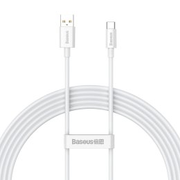 Kabel Baseus Superior Series 100W USB-A - USB-C 2m - biały