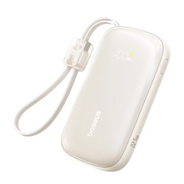Powerbank Baseus EnerFill FC21 Qpow 3 Ultra 10000mAh 22,5W z dołączonym kablem-smyczą - beżowy