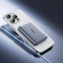 Powerbank Baseus PicoGo AM31 Qi2 5000mAh 20W ultracienki kompatybilny z MagSafe z podstawką z kablem plecionym Baseus Simple USB