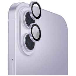 Szkło na aparat UNIQ Optix Aluminium Camera Lens Protector na iPhone 17 z aplikatorem - fioletowe