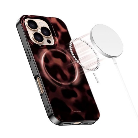 Etui Tech-Protect Lamano MagSafe na iPhone 16 Pro Max - czarno-czerwone