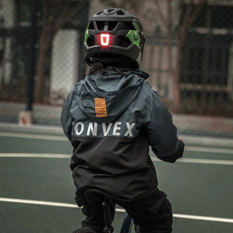 Kask rowerowy Rockbros TS-61 10110061003 dziecięcy z odpinaną szczęką rozmiar S (48-54) - zielony