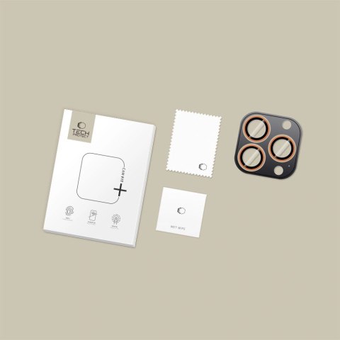 Osłona aparatu Tech-Protect Camring Fit+ na iPhone 14 Pro / Max / 15 Pro / Max / 16 Pro / Max / 17 Pro / Max - pomarańczowa