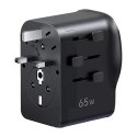 Adapter Ugreen S550 65W podróżny uniwersalny - czarny