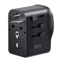 Adapter Ugreen S550 65W podróżny uniwersalny - czarny