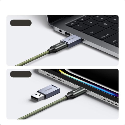 Czytnik kart pamięci Ugreen 2w1 z organizerem - szary