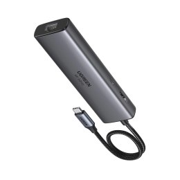 Hub Ugreen USB-C 6w1 HDMI USB-C USB-A Ethernet - szary