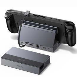 Hub Ugreen do Steam Deck dock USB-C 9w1 4K 120Hz - szary